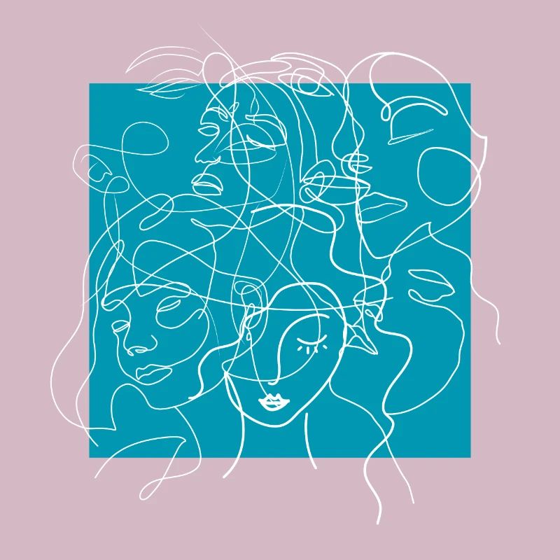Face line blue