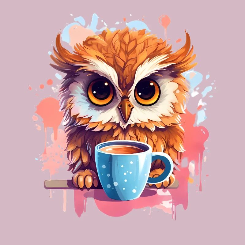 Niedliche Wachsame Eule | Nachtschwärmer Eule