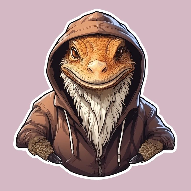 Coole Bartagame in Freizeitkleidung