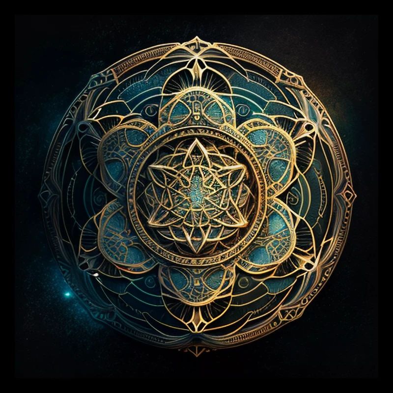 Mandala doré