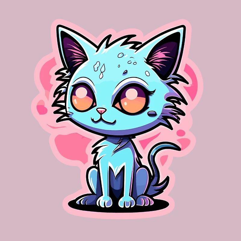 Illustration de chat mignon
