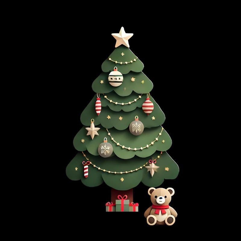 Tannenbaum mit Teddys