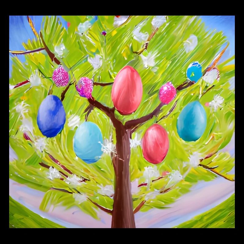 Colorful egg tree