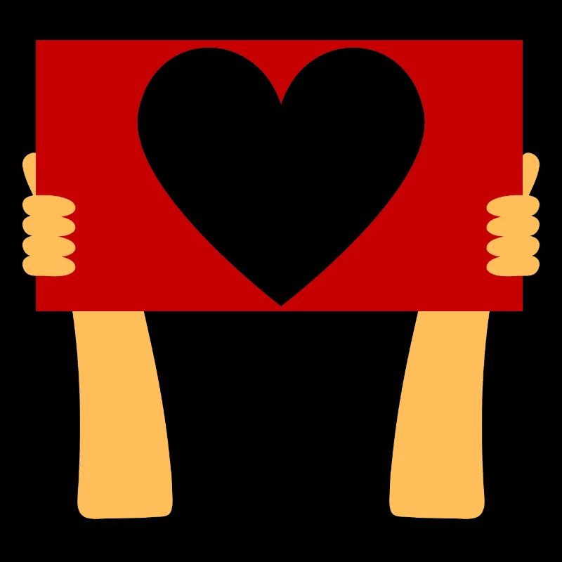 Panneau déclaration d'amour