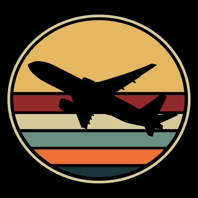 Flugzeug Urlaub Vintage Retro