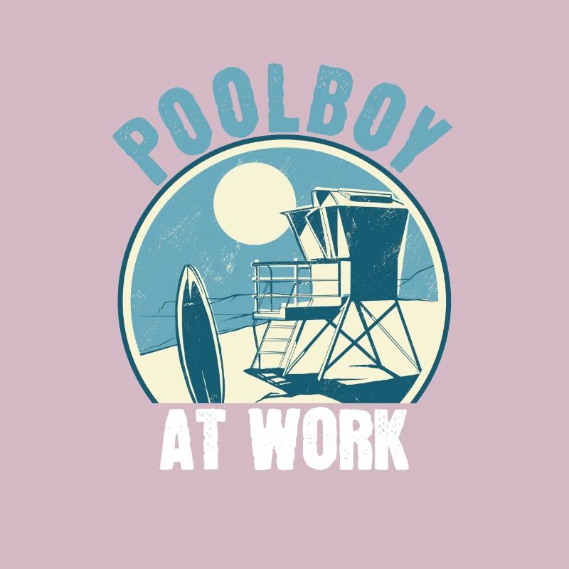 Poolboy At Work Pool Junge Pool Boy