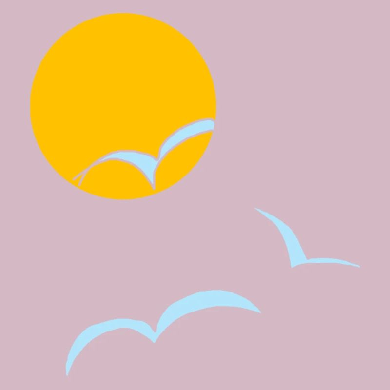 Sonne Möwen 02