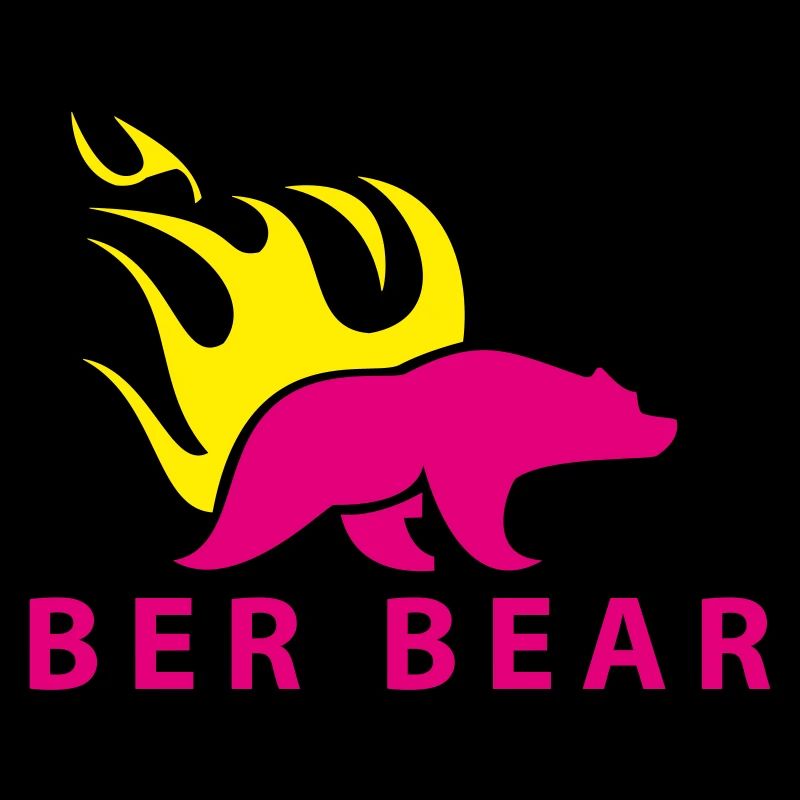 FlammenBär Rosa-Gelb