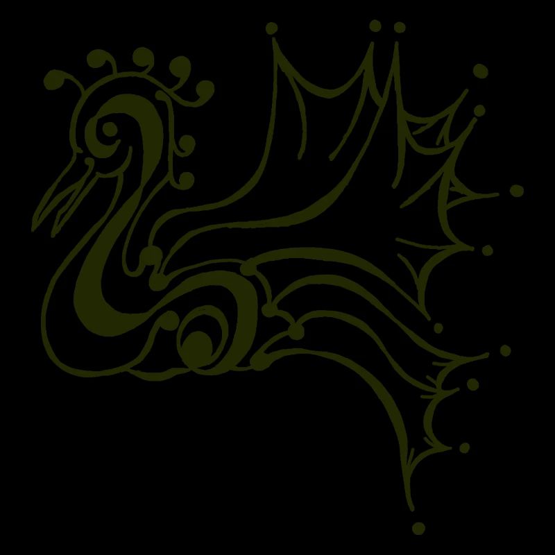 der ruhende Phönix schwarz