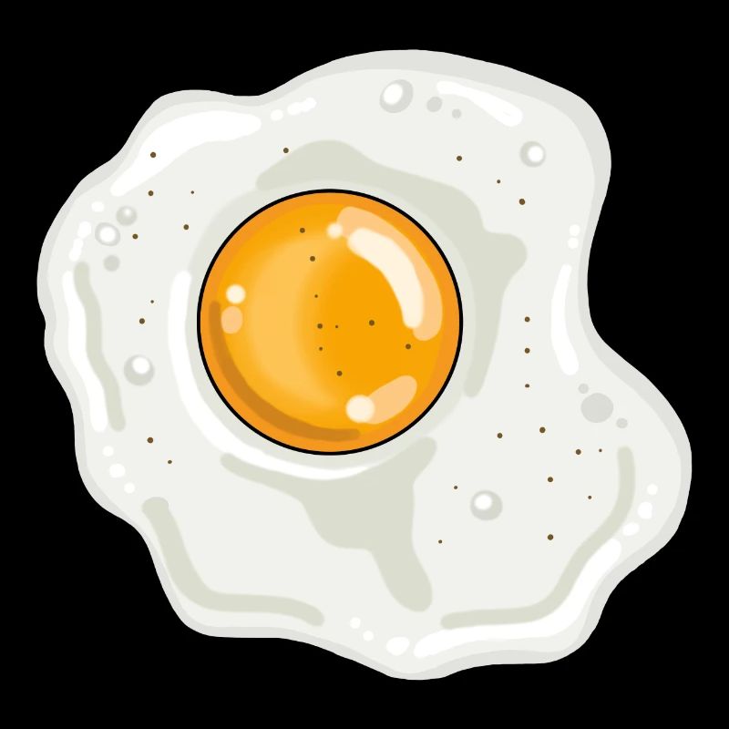 Fried egg pan egg yolk egg white