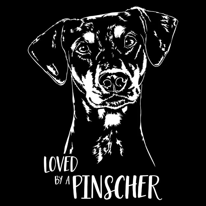 Loved by a Pinscher Hunde Hundespruch Wilsigns