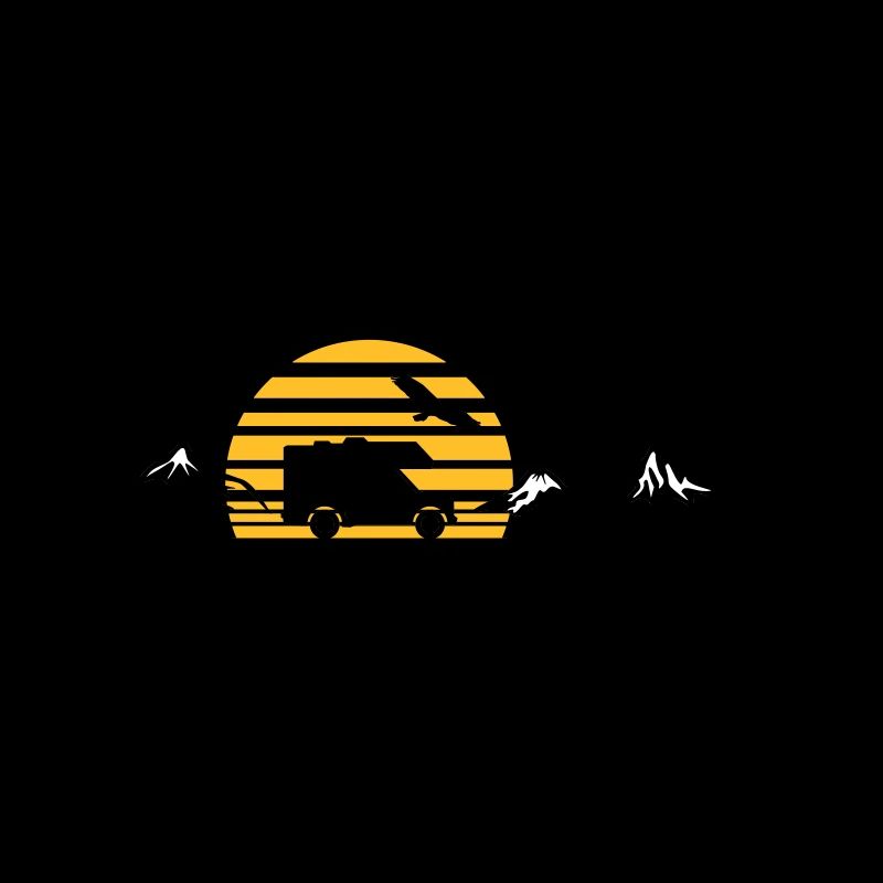 CAMPER BUS Wohnmobil Auto Sonne