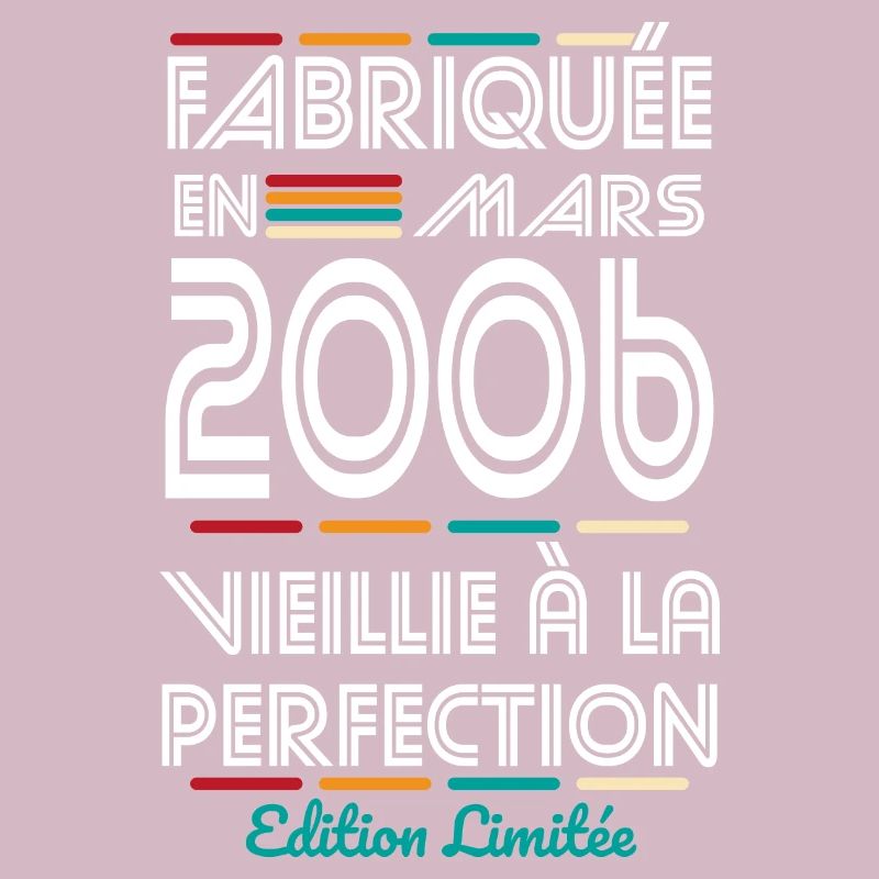 Anniversaire 18 ans - Fabriquée en Mars 2006