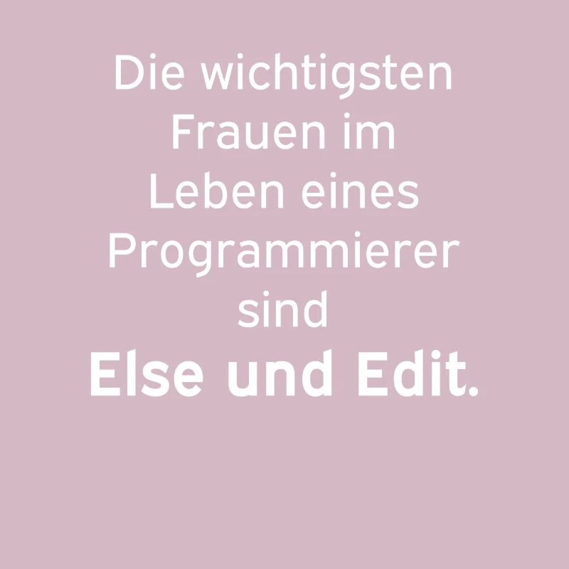 Else und Edit Programmierer Nerd Linux