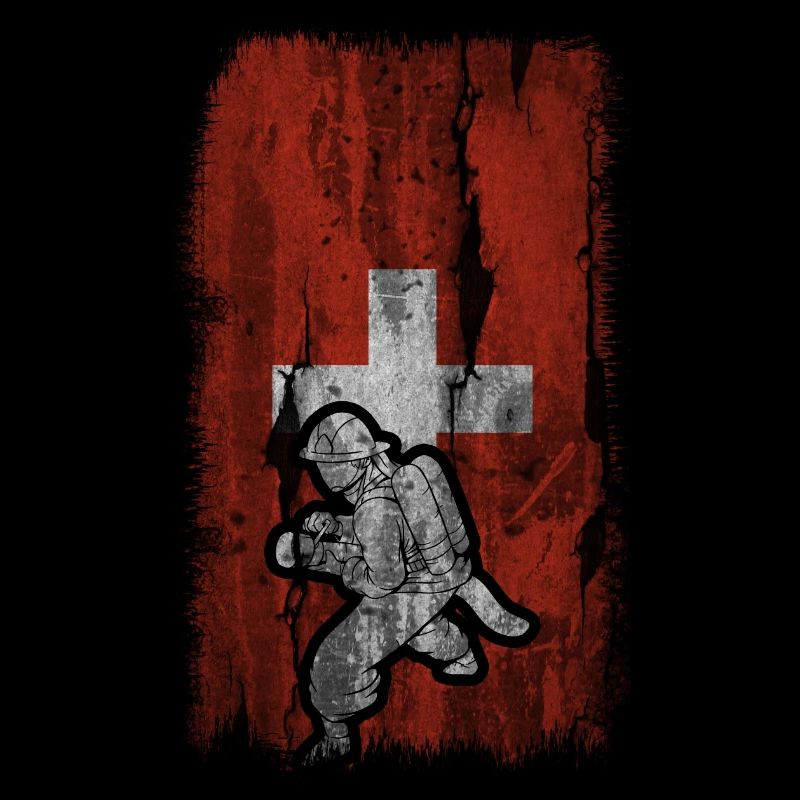 Drapeau suisse et ponts coupe-feu -