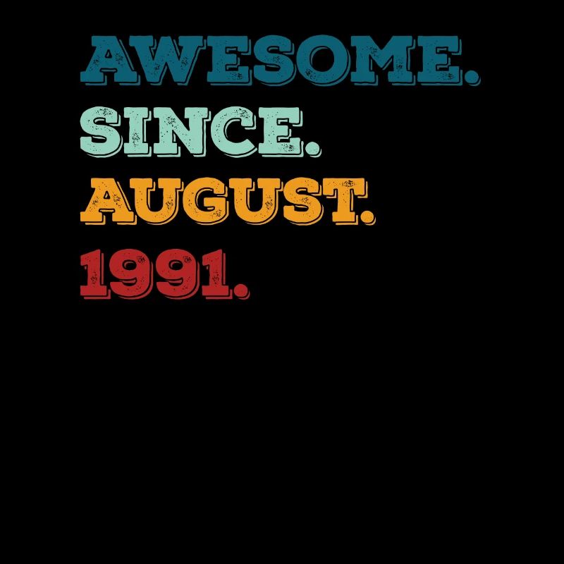 August 1991 - Geburtstag im August