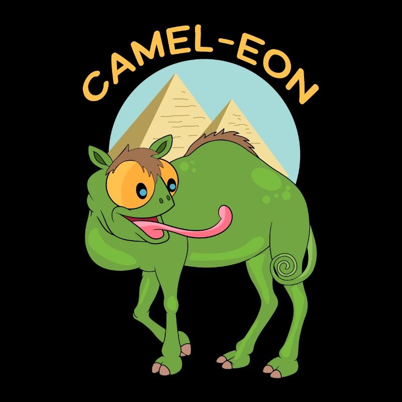 Camel-eon Wortwitz Kamel Chamäleon Geschenkidee