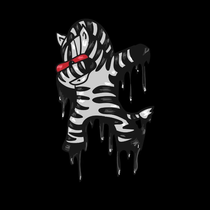 Zebra Afrika Savanne Safari Geschenkidee Dabbing