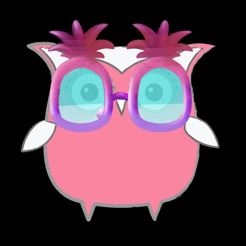 Eule, Comic,pink,Sonnenbrllle, Ananas,sommer