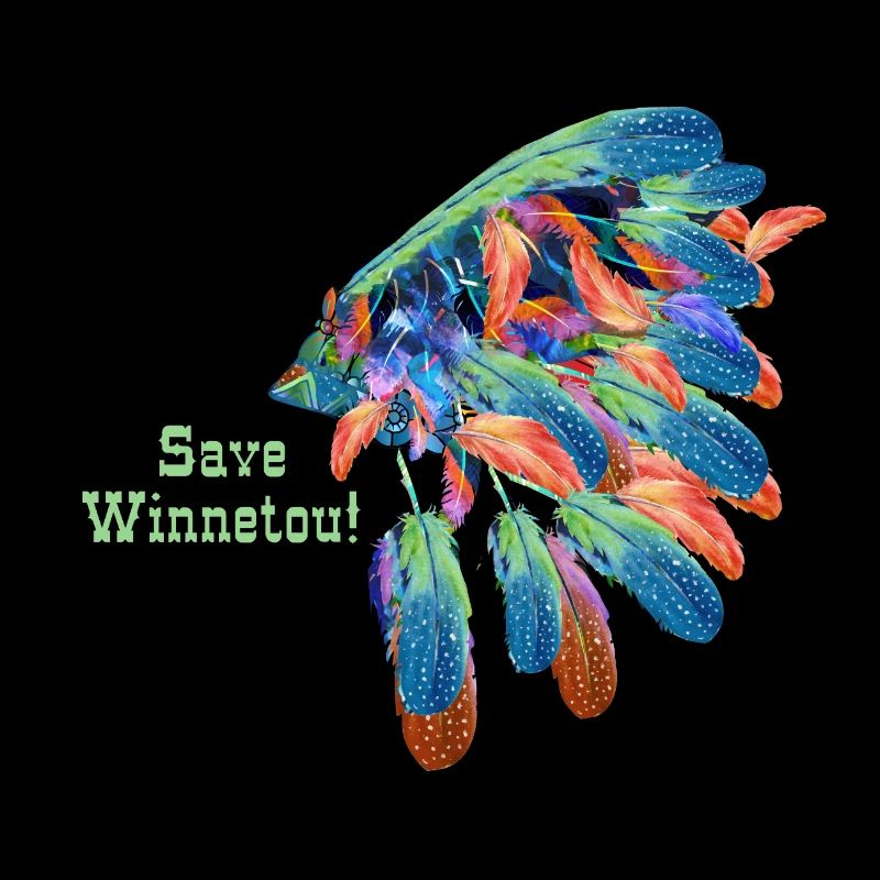 save winnetou,winnetou,indianer,Federn,Häuptling
