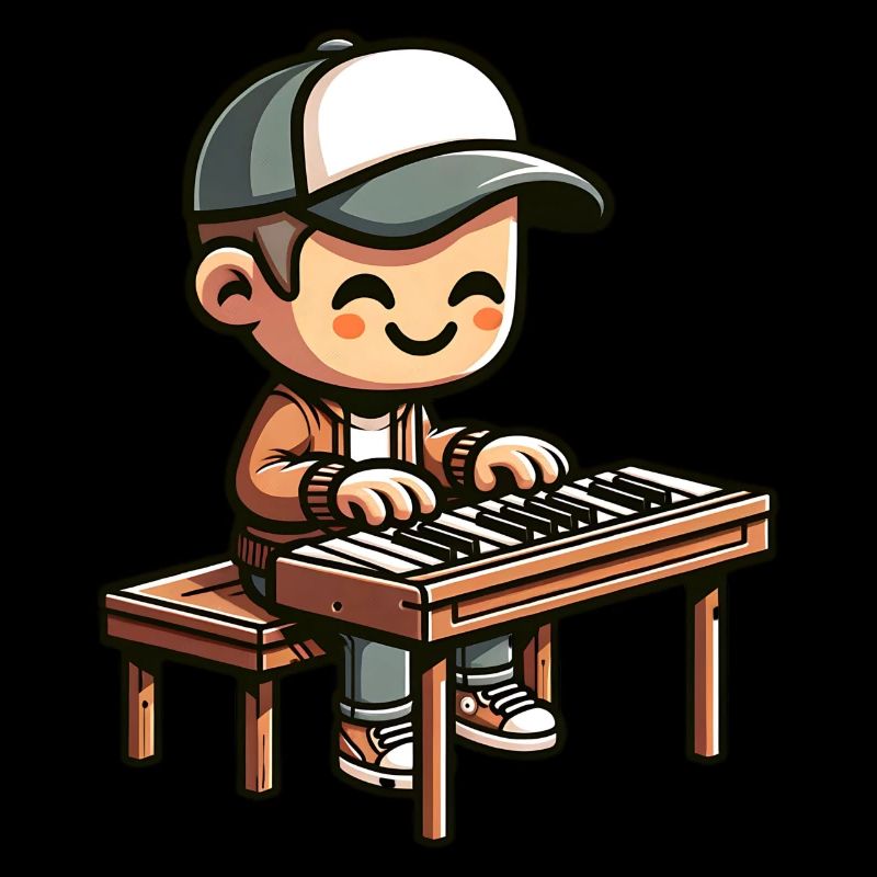 Bande dessinée Jeune pianiste Cool Musical
