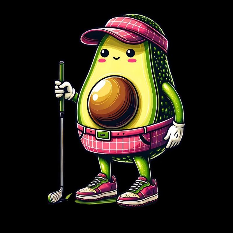 Drôle d’avocat de golf prêt pour élégant