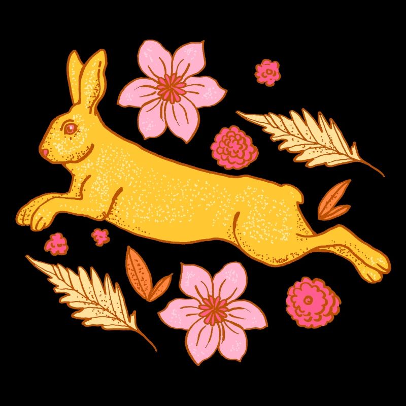 Lapin de Pâques coloré