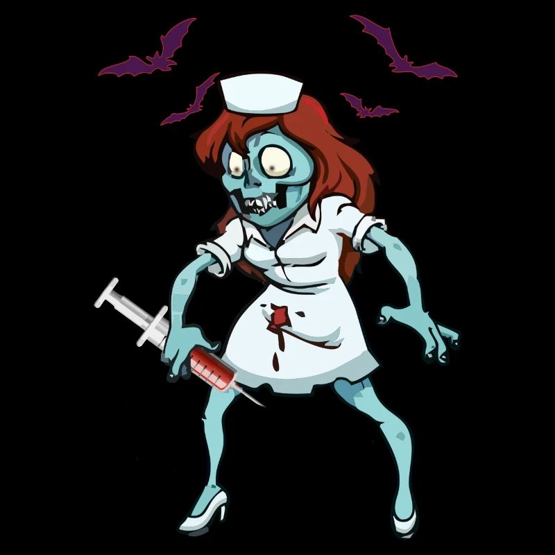 Zombie Krankenschwester Notfall Halloween