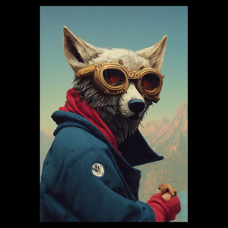 Wolf Flieger Cool Brille