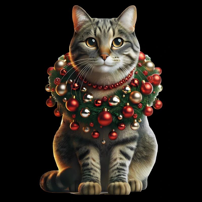 Motif de chat de l’Avent