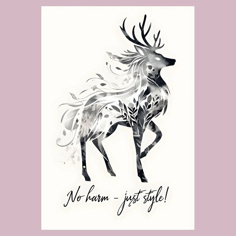 Hirsch Tier Spruch Geschenk