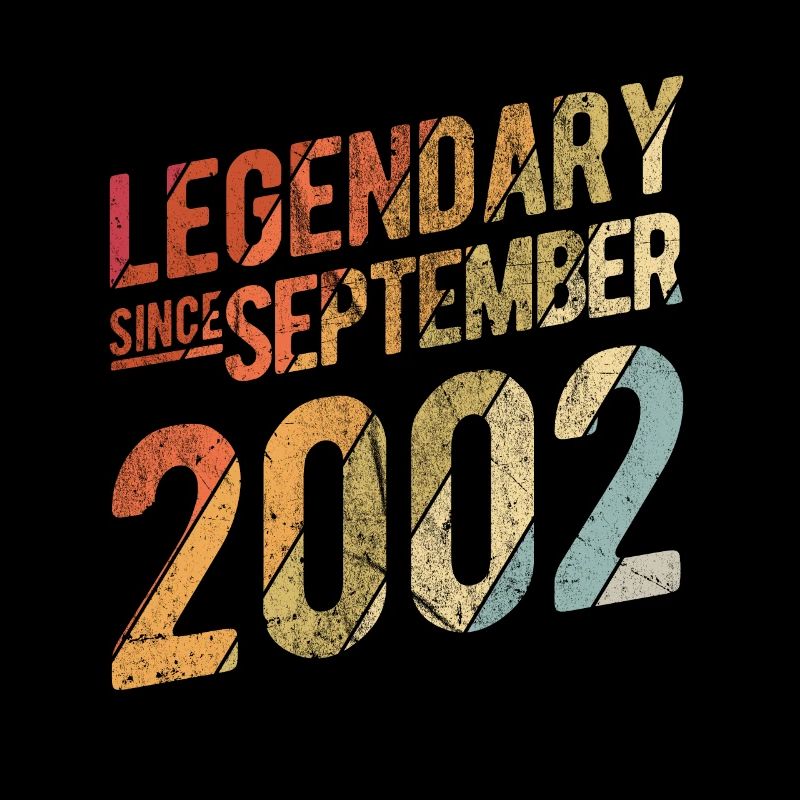20th Birthday Gift Legendary Since September 2002