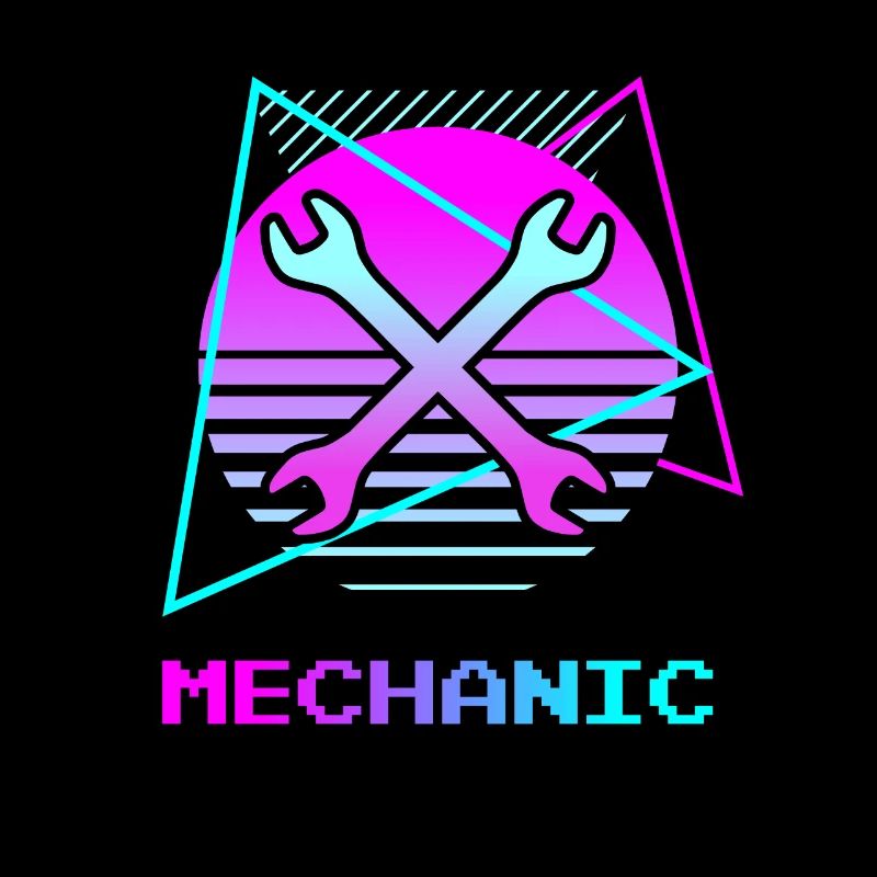 Retro Vintage Classic Mechanic Mechanical