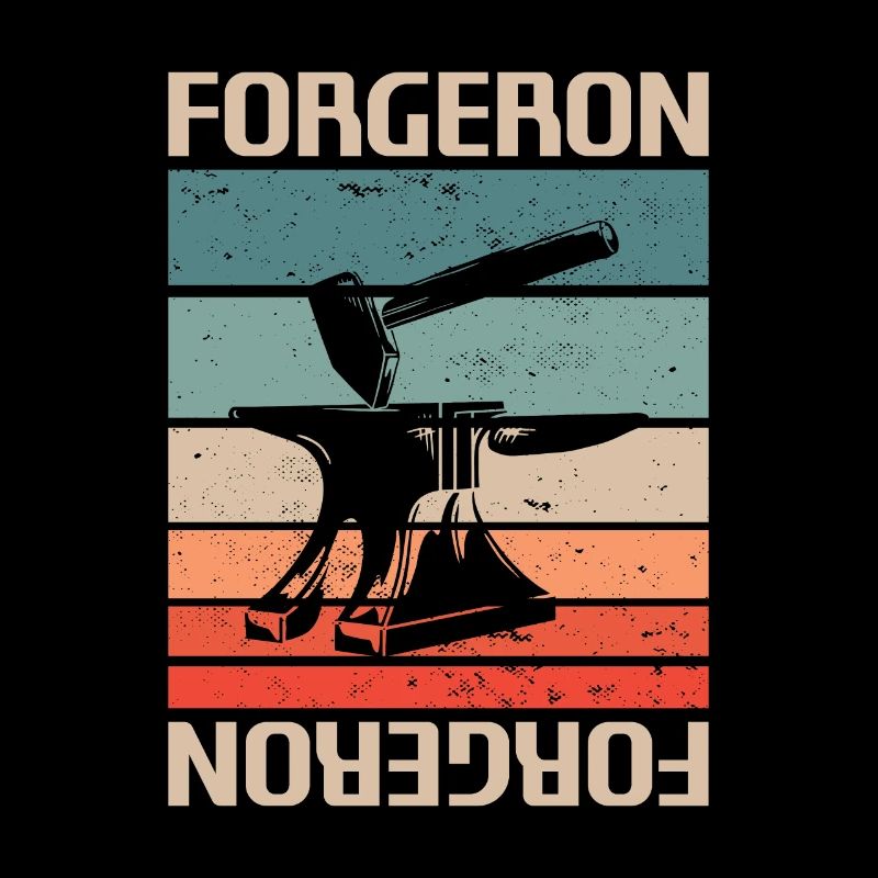 Retro Vintage Forgeron Forge