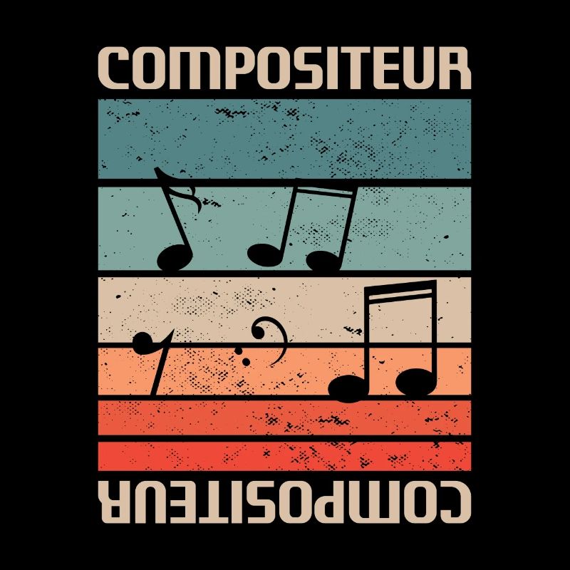 Vintage Retro Compositeur Composition Musicale
