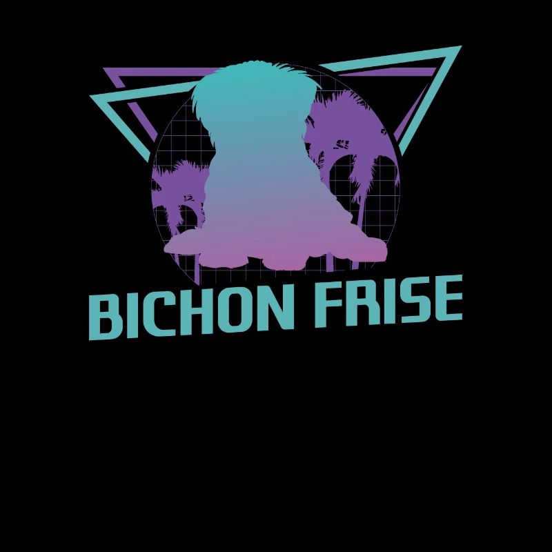 Retro Bichon Frise Dog Lover