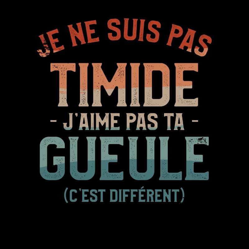 Je Ne Suis Pas Timide J'aime Pas Ta Gueule C'est