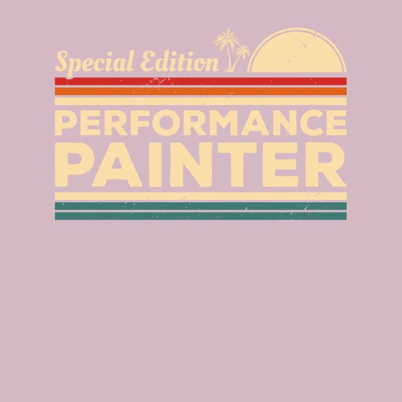 Vintage Performance Painter Gemälde