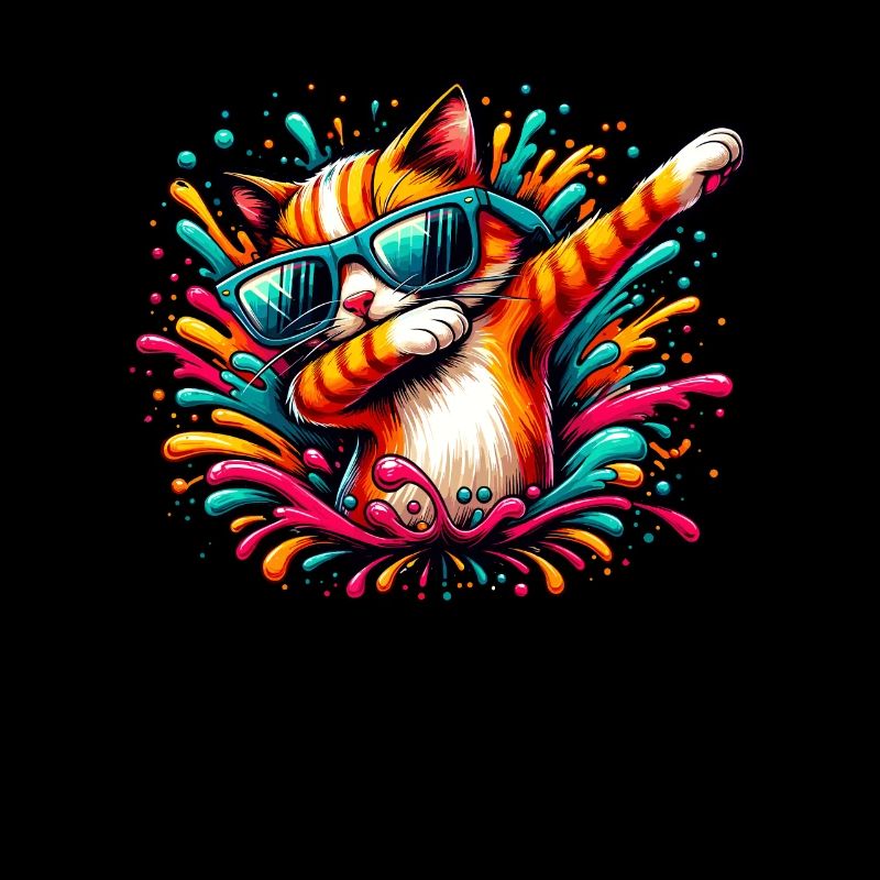 Splash Art Doublage Chat Lunettes de Soleil Chaton Chats