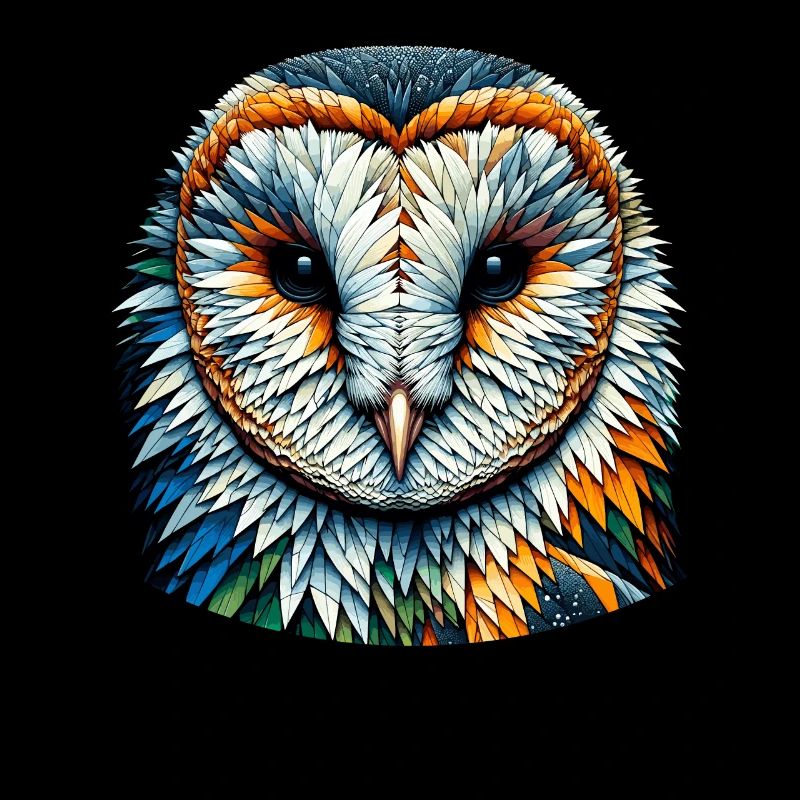 Polygon Art Schleiereule Eulen