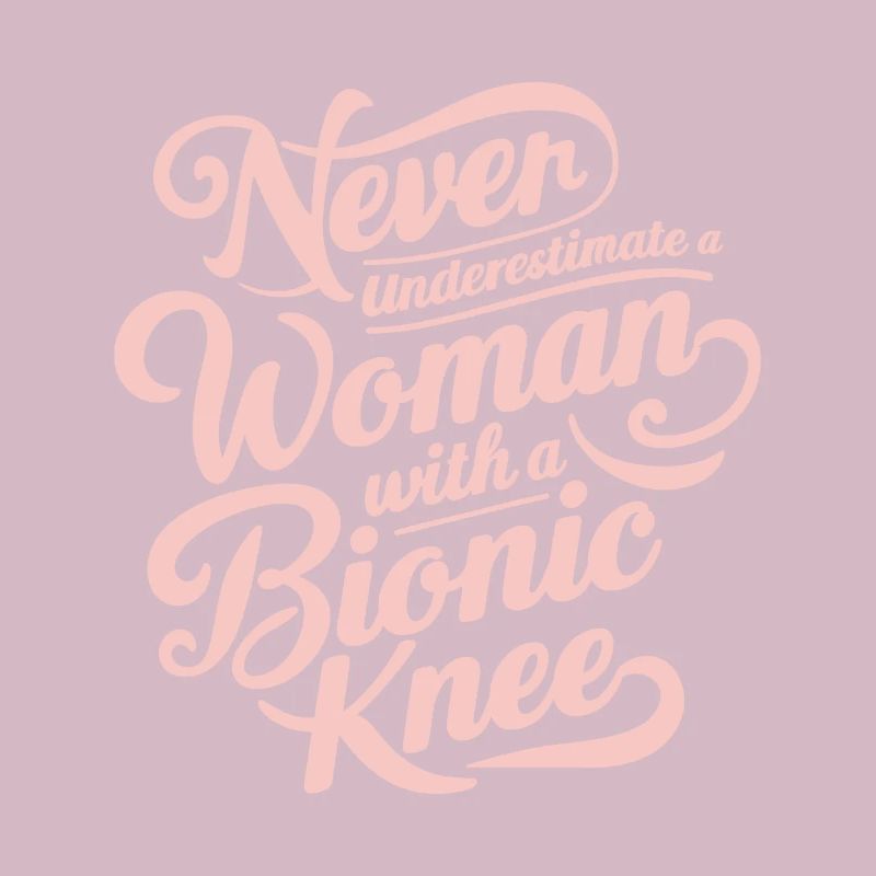 Woman Bionic Knee Replacement Surgery Joint