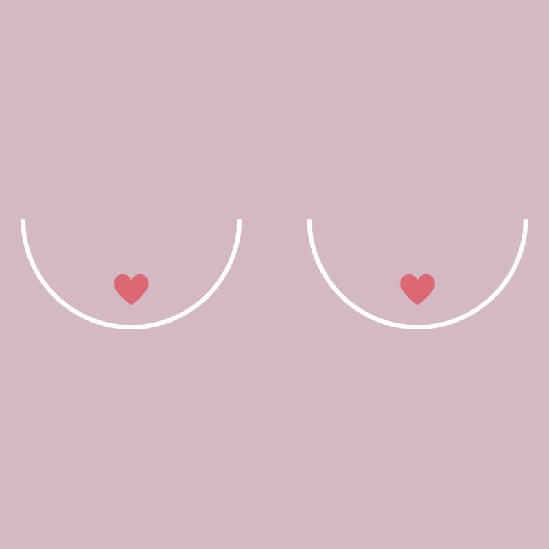 Nippel Brust Boobs Statement lustig Geschenkidee