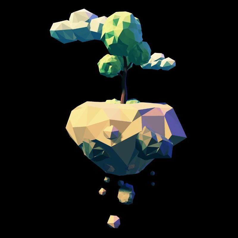 Flying Tree | Low poly