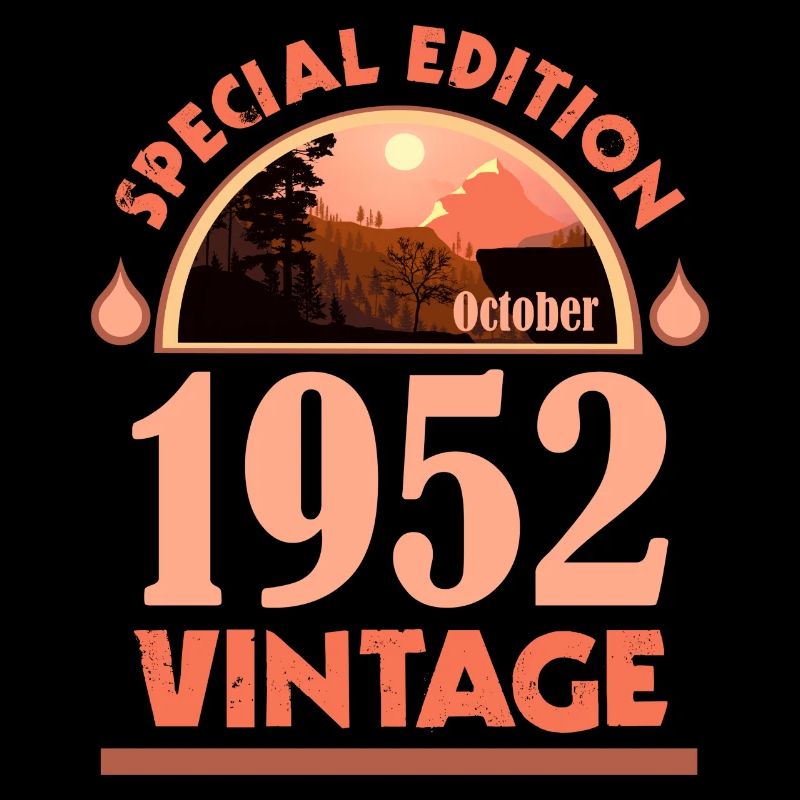 Oktober 1952 Geburtstag, Geschenk, Special Edition