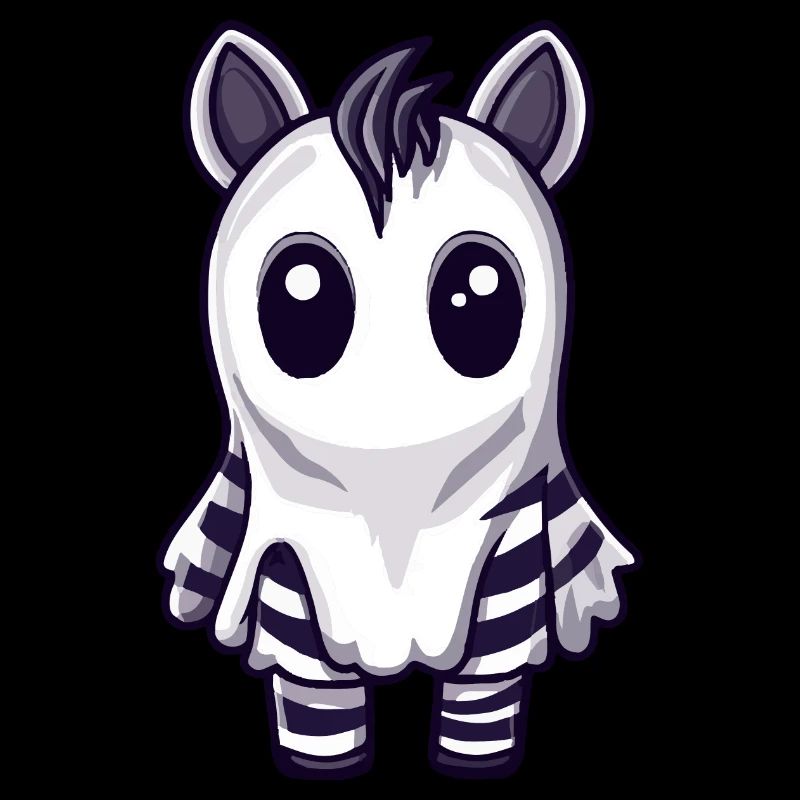 Zebra Halloween Comic Geist