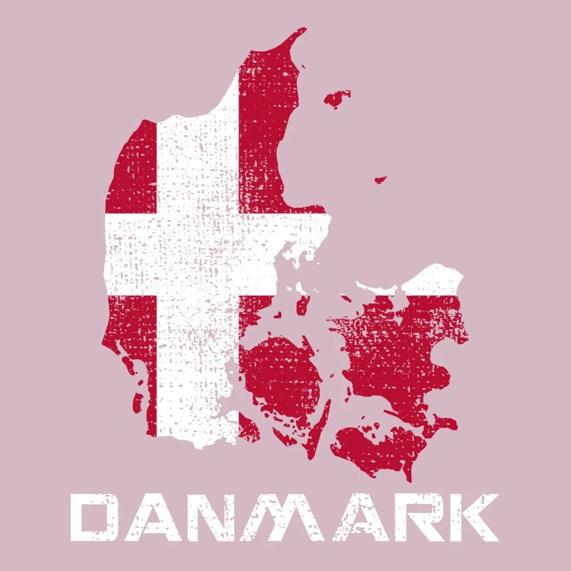 Denmark Danish Flag Map