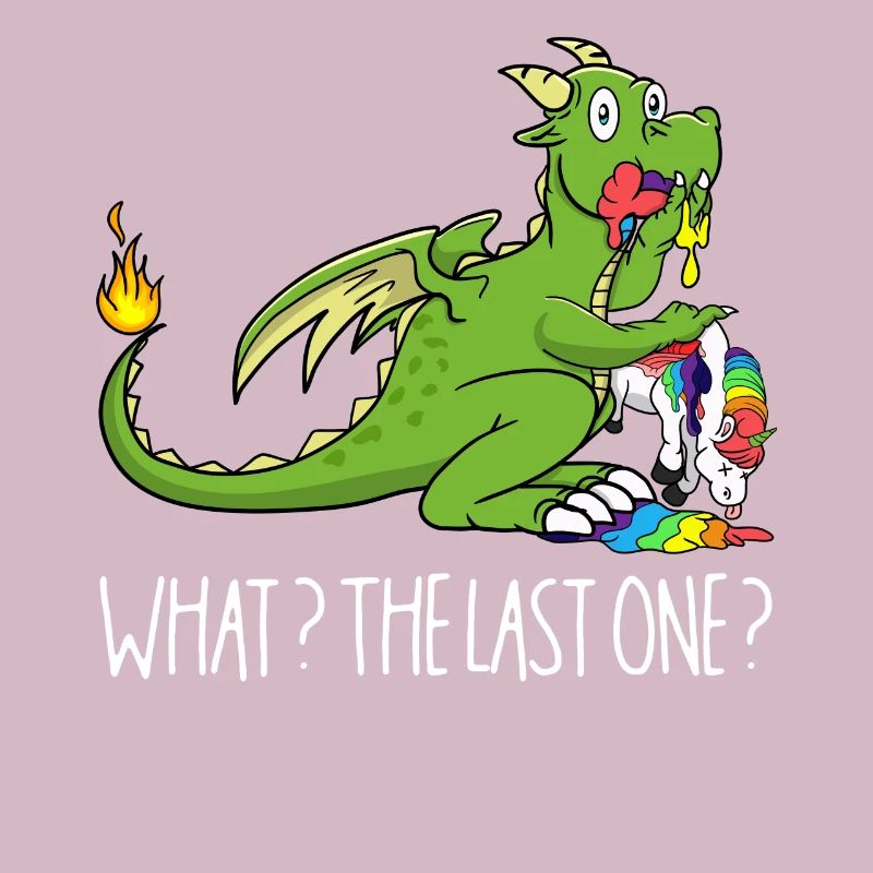 Wie das letzte Einhorn T-rex isst Einhorn Dino