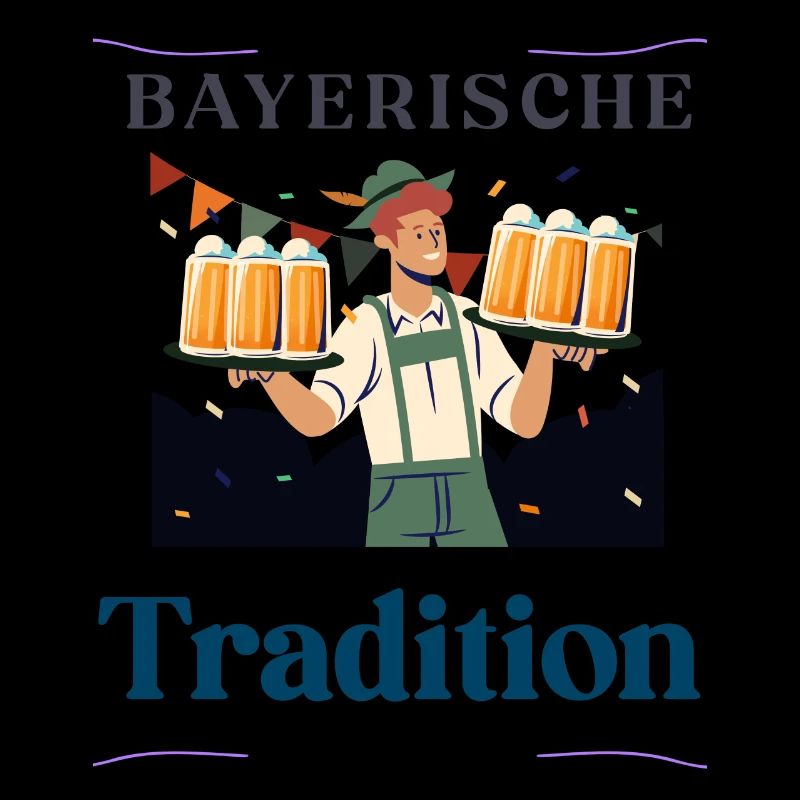 Bayerische Tradition Bayern Bier trinken Geschenk