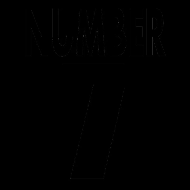 Nummer 7 Nummer sieben 7. Geburtstag Geschenkidee