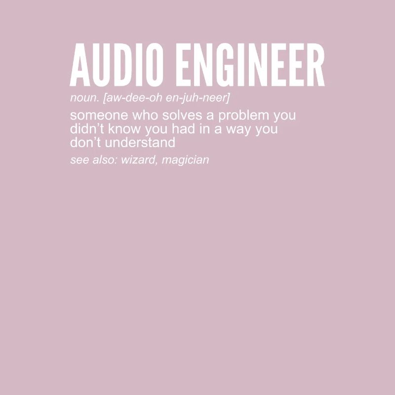 Audio Engineer Definition Techniciens de son